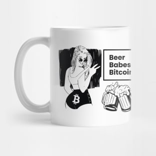 Beer Babes Bitcoin Artwork Mug